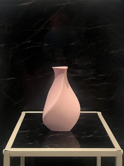 Studio Vaseo - Flowa - Happy Roze - Luxe vaas - Gemaakt in Nederland - huisdecoratie - woninginrichting - moderne vaas - 3D-geprint - Gemaakt van PLA