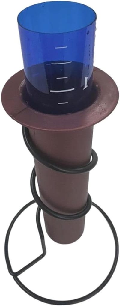 Regenmeter Pluviometer - Tuinmeter Water - Waterbeheer Tuin - Eenvoudig Af te Lezen - 23 cm Hoog - Transparant