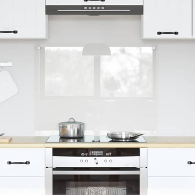 vidaXL - Keukenachterwand - Transparant - 80 - x - 60 - cm - gehard - glas