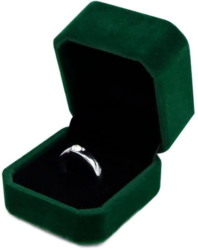 Dailygoods- Ringendoos Fluwelen Bekleding - Sieraden Etui - Geschenkdoos - Elegante Ringbox - Bruiloft - Klein Formaat - Sieradenetui