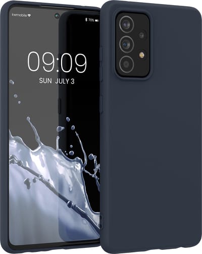 kwmobile telefoonhoesje geschikt voor Samsung Galaxy A52 / A52 5G / A52s 5G - Hoesje voor smartphone - Back cover in bosbesblauw