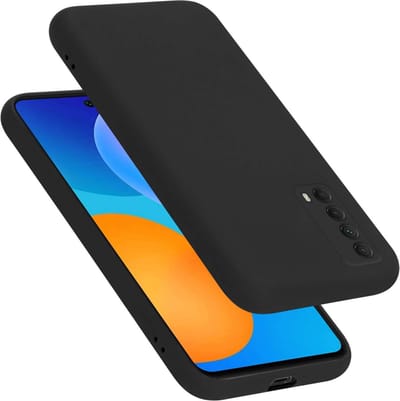 Cadorabo Hoesje geschikt voor Huawei P SMART 2021 in LIQUID ZWART - Beschermhoes gemaakt van flexibel TPU silicone Case Cover