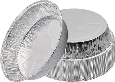 Verpakkingen van 20 Stuks Wegwerp Aluminium Bakvormen voor Kleine Taarten en Taartjes van 8 Inch