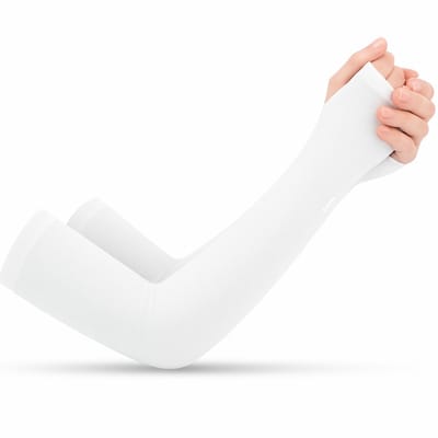 BOTC Arm Sleeve - Compressie Arm Mouwen - UV - Zonbescherming - werende mouwen - Wit