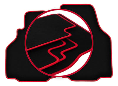 CARLUX-RED automatten voor: Porsche Boxster (type 986) coupé, cabrio (1997-2004)