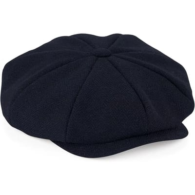 Beechfield 'Heritage Baker Boy Cap' Donkerblauw Maat S/M