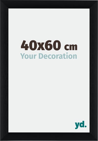 Your Decoration - Fotolijst 40x60 cm - Aluminium - Zwart Geborsteld - Tucson