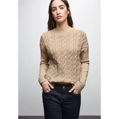 Jumper met kabelpatroon