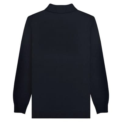 Lambretta Heren AW24 Vintage poloshirt met lange mouwen (Marine)