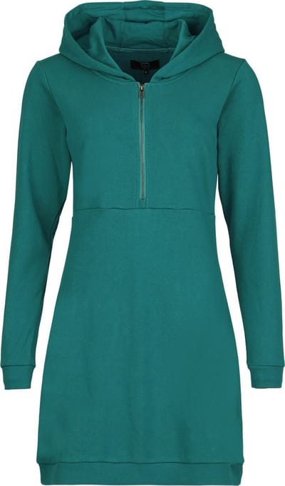 R.E.D. Rock-Engineered Design Turquoise jurk met capuchon en lange mouwen - Dames - XL