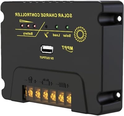 Zonne Laadregelaar - Energie Controller - Zonnepanelen Laden - Smart Charging Technologie - 20A 12V/24V - Zwart