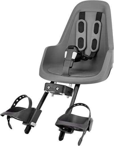 Kinderzitje - Fietsstoeltje - Veilig Fietsen - Gemonteerd Geleverd - 63cm Hoog - Grijs