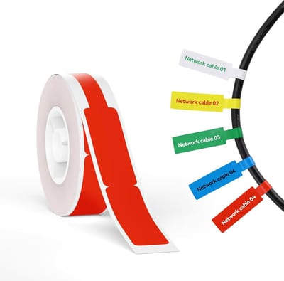 Niimbot - Labels/Etiketten B18/N1 - 12,5x109 Kabel - 60 vellen - Rood - Thermal Transfer