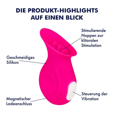 Leuke siliconen oplegvibrator, 10 cm