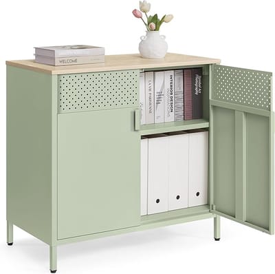 Kast - Dressoir - Archiefkast - Kantoorkast - Opbergruimte - 80 x 40 x 76 cm - Groen