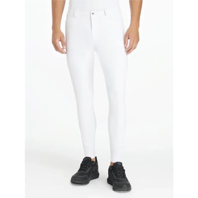LeMieux Heren rijbroek Sport Full Grip M Wit