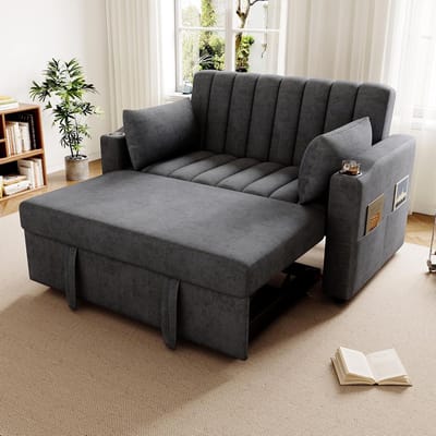 Luxe 2-in-1 Slaapbank met Verstelbare - Grijs - Novihome