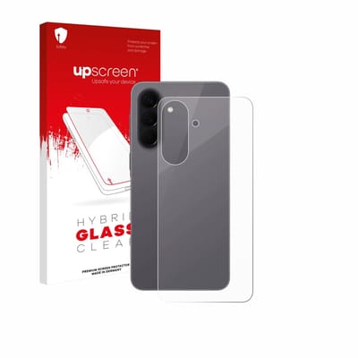upscreen - Screenprotector voor Samsung Galaxy A57 5G (Achterkant) - Folie Beschermfolie Beschermglas transparant