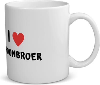 Akyol - i love schoonbroer koffiemok - theemok - Broer - de liefste schoonbroer - verjaardag - cadeautje voor broer - broer artikelen - kado - geschenk - 350 ML inhoud