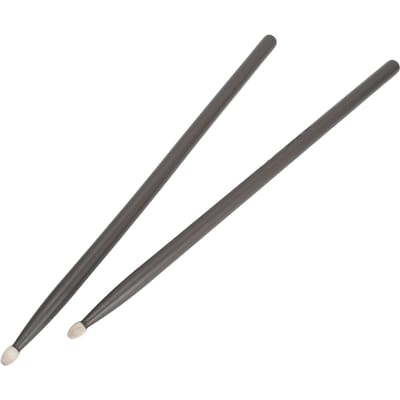 2 Paires Baguettes Bois 5A Colorées pour Enfants Adultes Débutants Batterie Pratique DS09 Rouge noir