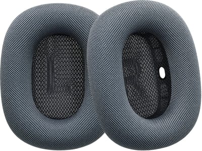 kwmobile Vervangende Oorkussens Voor Apple AirPods Max / AirPods Max 2 Oorkussens - Verbeterde Kwaliteit - Noise Cancelling Oorkussens in blauw