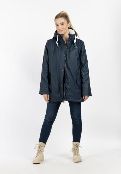 ICEBOUND Regenjas met teddy voering Dames marine