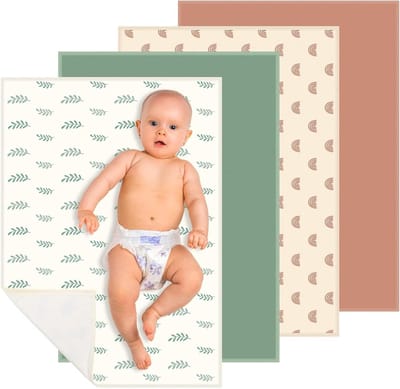 Baby Verschoningsmat - Draagbare Pad - Onderweg Luiers - Opvouwbaar Ontwerp - 4 Stuks 50x70cm - Verschillende Patronen