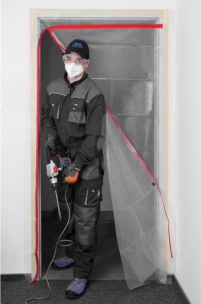 NEO Kurtyna - Stofbeschermingsscherm - L-Rits - 1230x2240mm - PE Folie