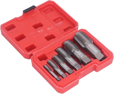 Pijptapset voor PVC-buis, 6-delige set met Koolstofstaaldraadgereedschap, Diverse Maten.
