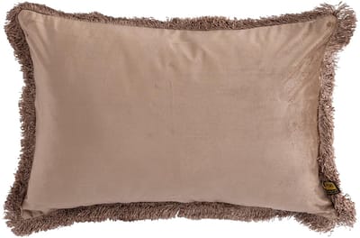 PTMD Nous Sierkussen - 60x3x40 cm - Fluweel - Taupe