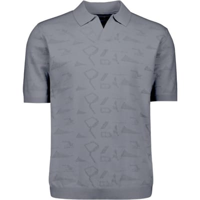 No Excess Pullover short sleeve polo jacquard night