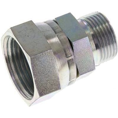 G 1'' x G 3/4'' F/M Verzinkt Stalen Neusstuk 150 Bar - Hydrauliek - FL2S-FM-EZ-100G-034G-I