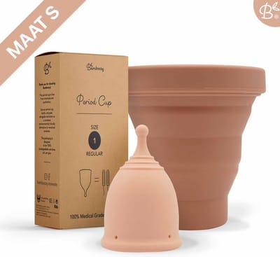Bamboozy Set Menstruatiecup Maat S + Sterilisator - Herbruikbare Menstruatie Cup Period Menstrueren Zero Waste