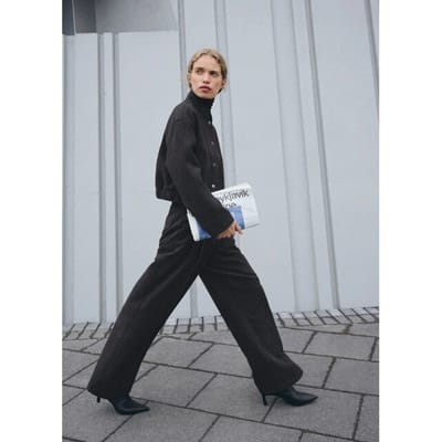 Moss Copenhagen Mschseba pantalon wol donker
