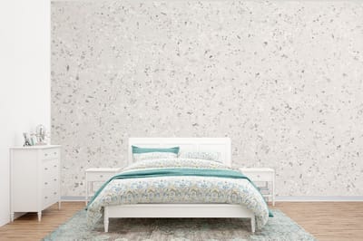 Behang - Fotobehang Graniet - Grijs - Patroon - Design - Wit - Breedte 320 cm x hoogte 240 cm