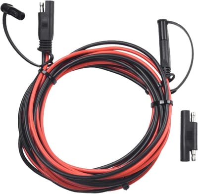 SAE Verlengkabel - Zonnepaneel Draad - Accu Opladen - IP68 Waterdicht - 5 meter - Zwart