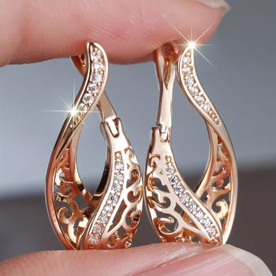 Elegante Boheemse Schattige Exquise Oorbellen Dames Jubileum Verjaardagscadeau Vier Seizoenen Sieraden Feestaccessoires brown