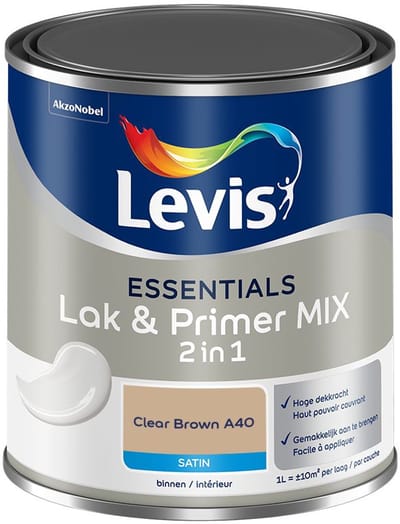 Levis - Essentials Lak & Primer Mix - Clear Brown A40 - Mengverf - 1 L