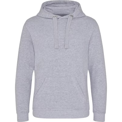 Just Hoods Graduate Heavyweight Hoodie JH101 - Heather Grey - 3XL