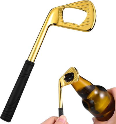 Grappige flesopener met golfclubthema voor golfers, ideaal als cadeau voor mannen en barmanaccessoires, perfect voor keuken en bar gebruik