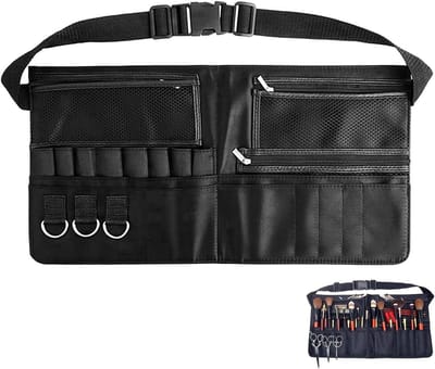 Cosmetica Organizer voor Make-upkwasten en Accessoires - Draagbare Make-up Tasje voor Kunstenaars en Dagelijks Gebruik, Zwart