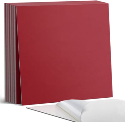 Coloray Plaktegels - Claret Zelfklevende Tegels - 20 cm x 20 cm - Claret Plaktegels - 20 stuks - Vierkant PVC Tegels - Plaktegels Badkamer - Plaktegels Vloer - Vinyl Tegels - Wandtegel Zelfklevend