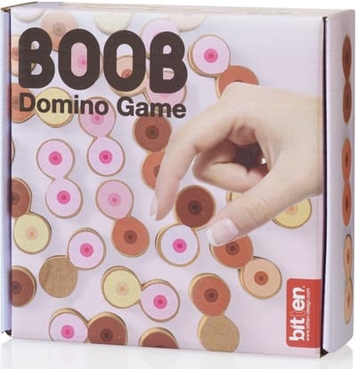 Bitten Design Borsten domino spel - Partygame met tieten om te spelen