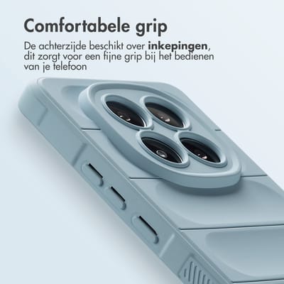 imoshion Hoesje - Geschikt voor Xiaomi Redmi Note 14 Pro Plus 5G - EasyGrip Backcover - Lichtblauw