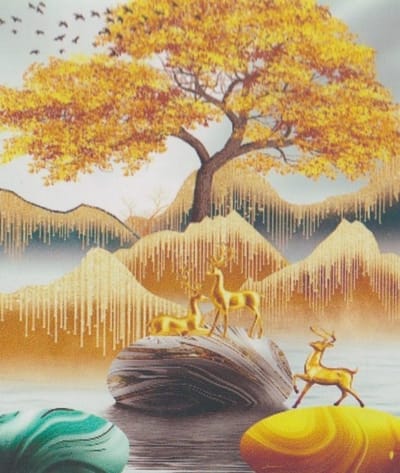 Diamond Painting Set 40x50cm - Landschap - Full size ronde steentjes - Gratis verzonden - GC82782