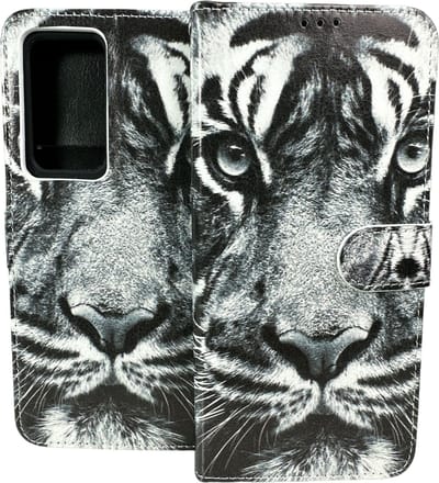 Portemonnee Book Case Hoesje Geschikt voor: Xiaomi 12 / Xiaomi 12x - Tiger Print