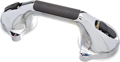 Wandbeugel met Zuignap - Badkamergreep Handgreep - Veilig In Bad - Indicator Knoppen - 298 cm - Chroom