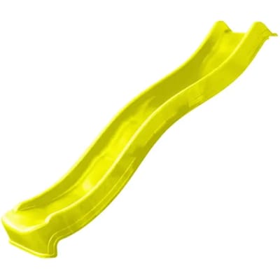 Losse Glijbaan Geel 2,2 meter (voor platformhoogte 120 cm) | Aanbouwglijbaan voor o.a. speeltoestel, speelhuisje | Plastic / Kunststof / HDPE
