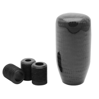 Dailygoody - OmGoods - Dailygoody - Versnellingspook Knop - 5 Speed - Eenvoudige installatie - Zwart - Lederen Gear Shifter - Handig voor elke auto - 100% nieuw