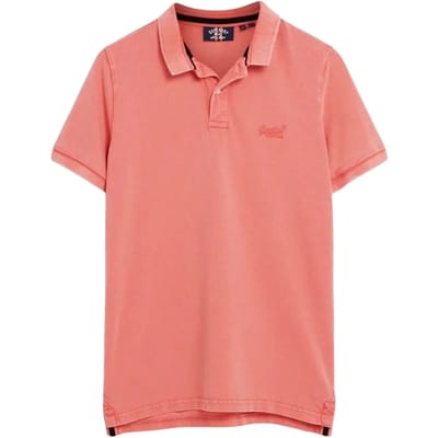 Superdry Vint Destroy Korte Mouw Poloshirt Roze S Man